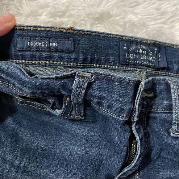 2/26 Brooke Skinny Jeans Raw Released Hem Lucky Brand - Picture 7 of 11